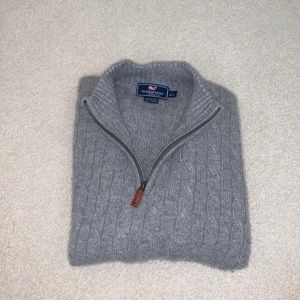 Boys Vineyard Vines Cashmere Quarter Zip